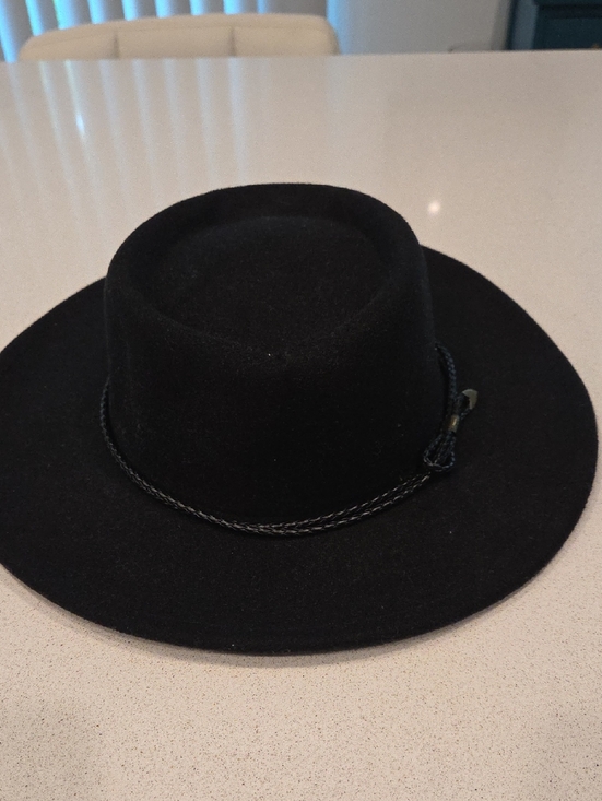 House of Harlow 1960 Black Wide-Brim Wool Hat